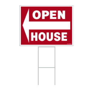 18″ x 24″ Generic Open House Sign on Wire Stand