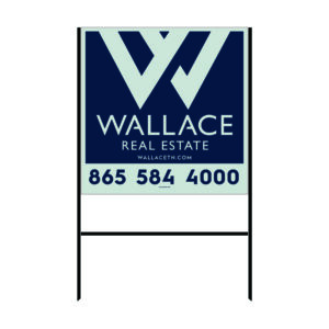 24”x24” Aluminum Yard Signs on Rolled Steel Frame Stands